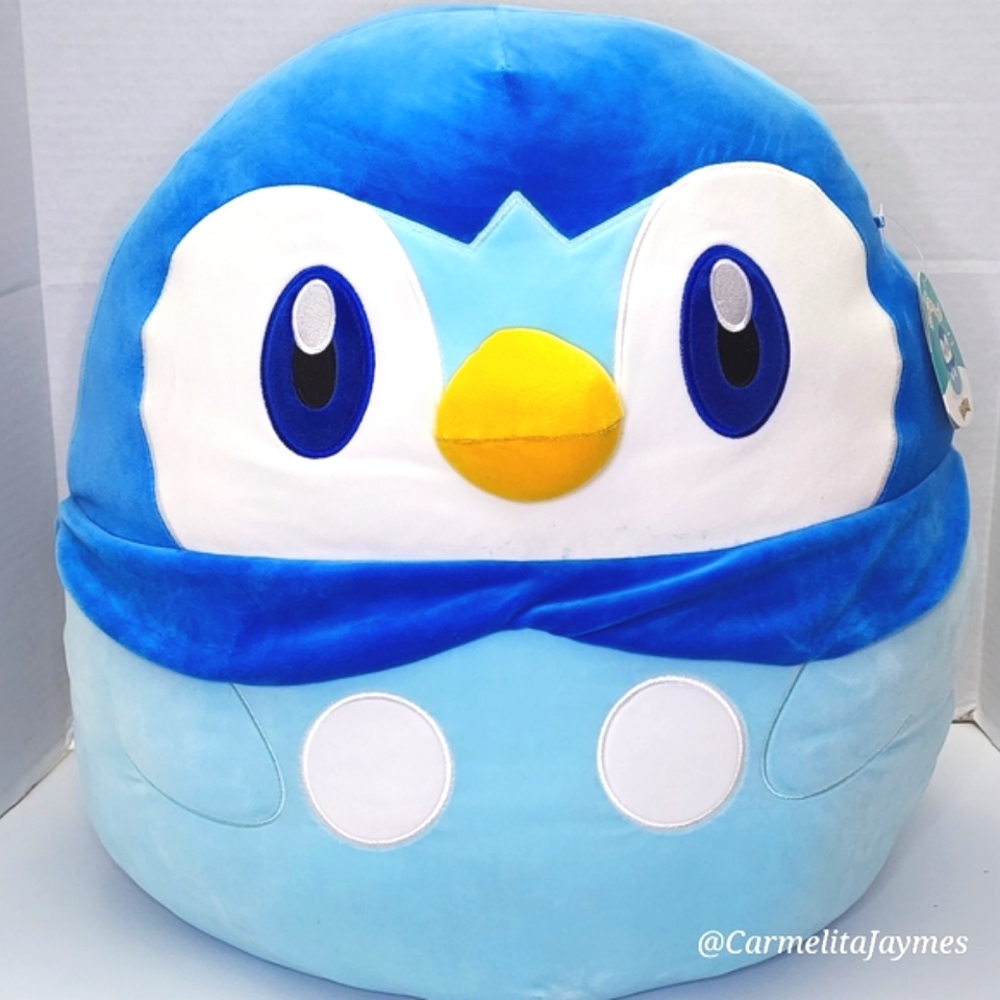 PIPLUP 🐧 20" Blue & White Penguin Pokémon Water Type Character Squishmallow NWT